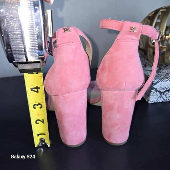 Sam Edelman Yaro Pink Suede Block Heel Sandal   6.5 NWOT💞 - Picture 3 of 10